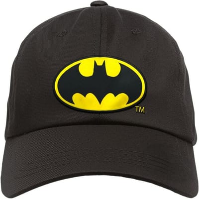 Batman Cap - Metal-Kids - Batman-Logo - voor Kinderen - zwart