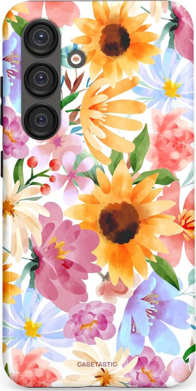 Casetastic Hoesje Geschikt voor Samsung S25 - Stijlvolle Beschermende Duo-layer Case - Aquarel fantasie