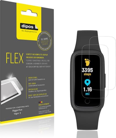 dipos – 2x Beschermfolie geschikt voor Biggerfive Vigor 3 | 3D Full Cover Screenprotector | 100% Passend