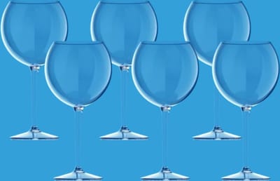 HappyGlass - Cocktailglazen - Gin Tonic Glazen - Onbreekbare glazen - Cocktailglas 6 stuks - Cocktailset - 63 cl - Kunststof Glazen - Plastic glazen