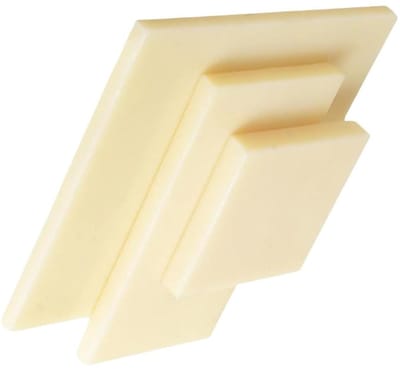 ABS Plastic Plaat - Herbruikbaar Vel - Hobby Projecten - Vlamvertragend Antistatisch - 100x100 mm - Beige
