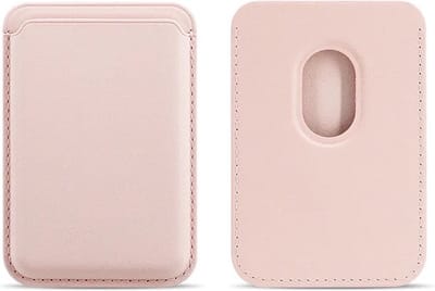 Waeyz - Magnetische Kaarthouder Geschikt Voor iPhone 12/13/14/15/16/17 Pasjeshouder Compatible voor Magsafe - Magnetische Card Holder Portemonnee - Roze