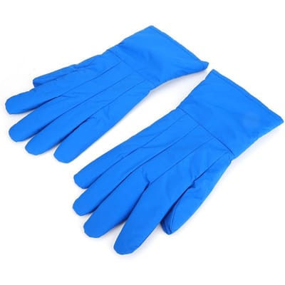 Cryogene Warme Handschoenen -200 graden Celsius tot -360 graden Celsius Lage Temperatuurbestendig Koudebestendig Vloeibare Stikstof blue