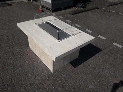 Vuurtafel Tree Nieuw Steigerhout 80x120x50