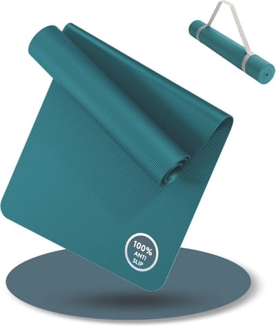 Yoga Mat 180x60cm - Antislip Draagbare Fitness- en Gymnastiekmat - Perfect voor Yoga en Workouts