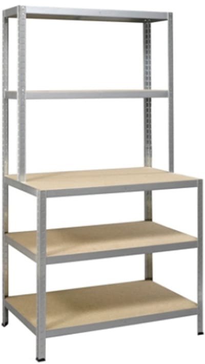IRONSIDE 100855 Stellingkast compleet 200 kg Metaal, Hout Verzinkt Hout