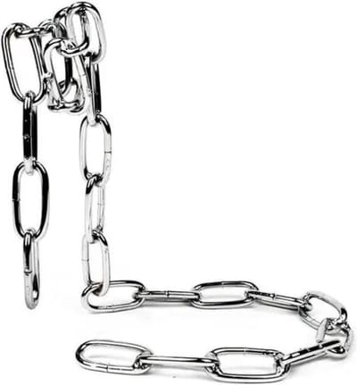 Wijnhouder ketting - flessenhouder - zwevende fles - wijnrek - decoratie - stevig - kerst - cadeau - chain - zilver