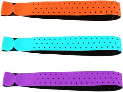 Hartslagmeterbanden - Fitness - 20 x 330 mm - Vervangende banden - Zacht - Verstelbaar - Geschikt voor diverse modellen - Zwart - Set van 3 - Fitnesstraining