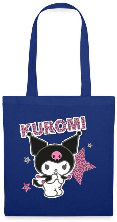 Kuromi Met Letters En Sterren In Leeuwstijl Tas Van Stof Schoudertas