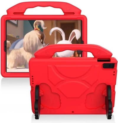 kinderhoesje - Kindertablet hoesje - Kids Case - Geschikt voor Samsung Galaxy Tab A7 10.4 Inch (2020) T500/T505 Tab / S6 Lite 10.4-inch SM P610 / P615 / Huawei MatePad 10.4 / Lenovo Tab M10 Plus - Rood