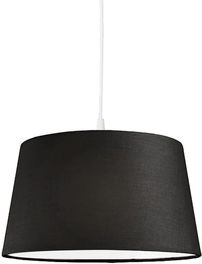 QAZQA hanglamp - Moderne Hanglamp - 1 lichts - H 1100 mm - Zwart - Woonkamer | Slaapkamer | Keuken