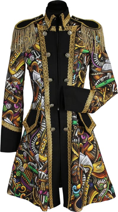 Thetru Carnavalsjas Dames - Brass Band Groen - Maat M