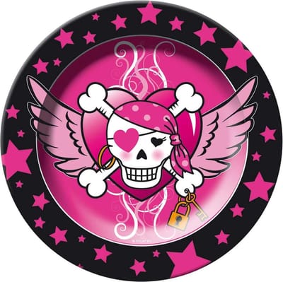 Borden Pink Pirate Girl - 8 stuks