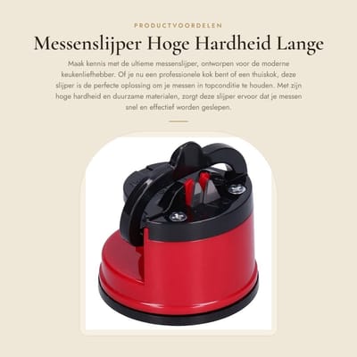 Dailygoods- Messenslijper Hoge Hardheid - Slijpmessen Accessoires - Duurzaam Materiaal - Antislip Zuignap - Lichtgewicht - Kwaliteitsontwerp - Messen Slijper