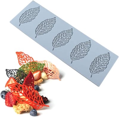 Bladeren Vorm Silicone Mal voor Taart, Chocolade, Fondant en Zeep - Perfect voor Bakken en Creatieve Decoraties