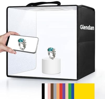 Professionele Mini Fotostudio met Verlichting en Achtergronden 30,5 cm x 30,5 cm