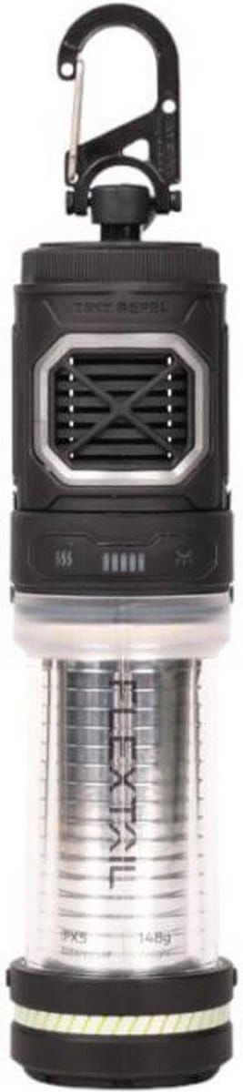 Flextail Tiny Repel S 2-in-1 Anti Mug / Muggenspray 3x modi & 400 Lumen Camping Lantaarn Met oplaadbare 4800mah batterij voor buiten Zwart NEW