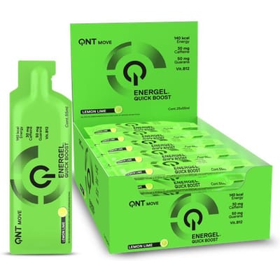 QNT Energel (25x55ml) Lemon Lime - Energie & Uithoudingsvermogen - Energie Gels