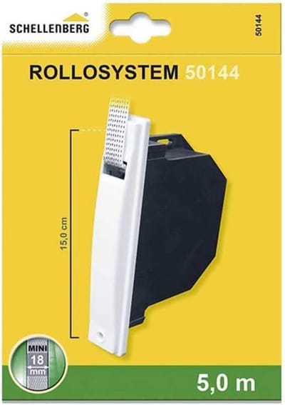 Rolluik Inbouw Set - Mini Rolband Ophanging - Rolluik Reparatie - Snel Eenvoudig Montage - Gatafstand 15cm - Wit