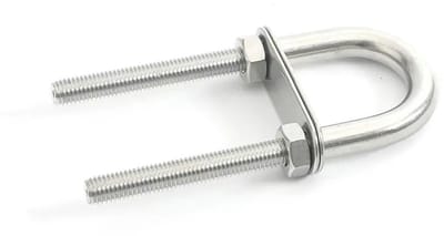 WiseGoods Premium RVS U Bout M8X100MM - Marine Boogbout Voor Boot & Rigging - Hardware 304 Roestvrij Staal - Gereedschap Tools