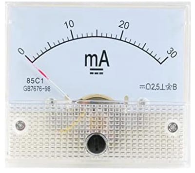 Analoge Ampèremeter 0-30mA voor Paneel - Ideaal voor Stroommeting