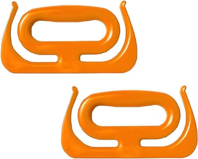 Duurzame Winkeltas Handvatten - Multifunctionele Oplossing voor Boodschappen, Emmers en Gasflessen - Set van 2 Oranje