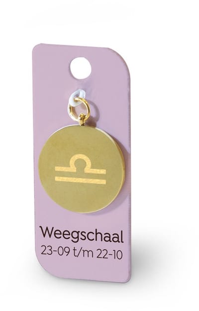 Gouden Charm - Weegschaal