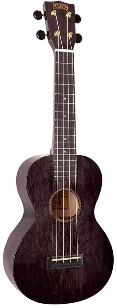 Concert ukelele - Mahalo MH2TBK - Hano Series - Transparant zwart - Met draagtas