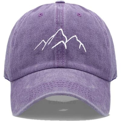 Baseballpet voor Heren Dames Zacht Gewassen Katoen Bergketen Borduurwerk Dad Hat Mode Buiten Sport Golfpetten