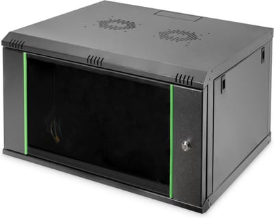 Digitus DN-19 07U-6/6-EC-SW 19inch-wandkast (b x h x d) 600 x 416 x 600 mm 7 HE Zwart, Zwart (mat), Zwart (RAL 9005)