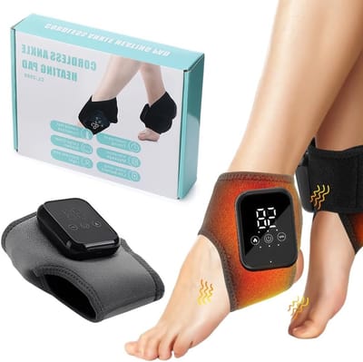 Elektrische 3-in-1 Voetmassageapparaat met 5 Massage Modi en 6 Warmte-instellingen voor Thuisgebruik, Draagbaar en Oplaadbaar, Ideaal voor Neuropathie en Ontspanning