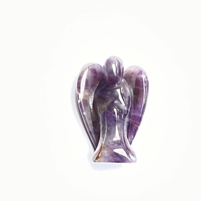 Wellness-House | Amethist Engel Beeldje | Amethist |Edelstenen Beeldje |  4x1,5x2,5cm | Beschermengel | Statue | Angel | Zen