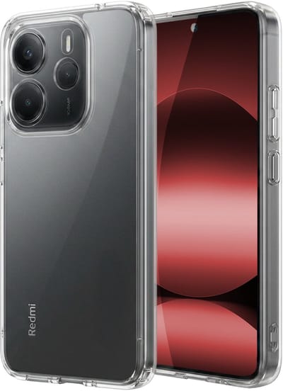 Hoesje - Geschikt voor Xiaomi Redmi Note 14 5G - Sterk & Shockproof - Hoes Cover - Siliconen Case - Transparant