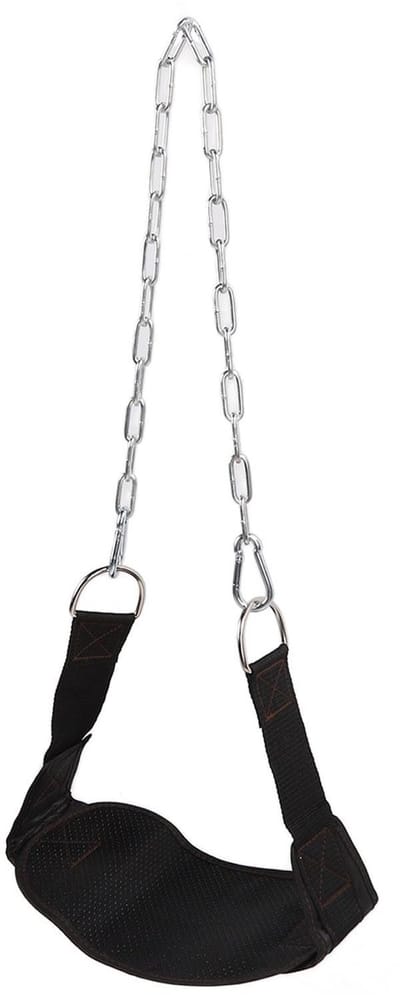 Dailygoods- Verzwaarde Dipriem - Duurzaam Nylon - Verstelbare Ketting - Comfortabele Pasvorm - Ondersteuning Taille - Geschikt voor Krachttraining - Trainingsriem