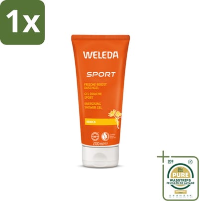 1 x WELEDA - Douchegel Sport - Arnica - 200 ml- Sportdouchegel - Herstel - Arnica - Rozemarijn - Lavendel