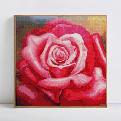 Diamant broderie fleurs 5d diamant peinture pleine perceuse ronde diamant mise en page complète photos 30x30CM