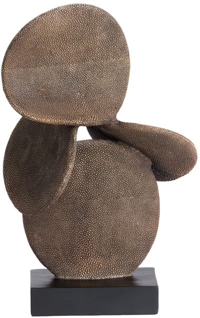 Light & Living Ornament Axis - Donkerbruin - 28x19x45cm - Modern - Kunststof