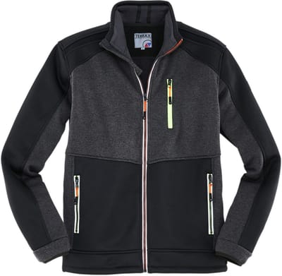 Fleece jacket | Heren jas | Merk: Terrax Workwear | Model: 62005 | Kleur: Zwart