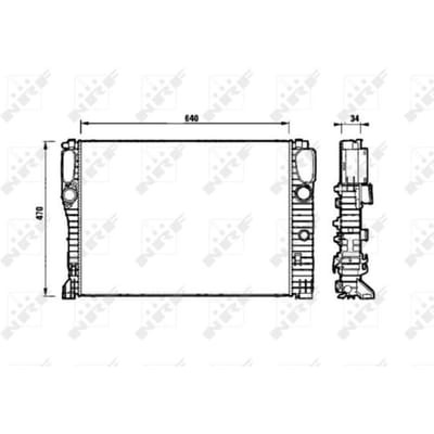 Radiator, motorkoeling NRF 53829