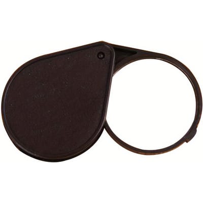 Une Loupe Pliante à Main Compacte 10X - Lecteur Durable et Portable pour Personnes Âgées, Parfaite pour Lire les Journaux et les Documents noir
