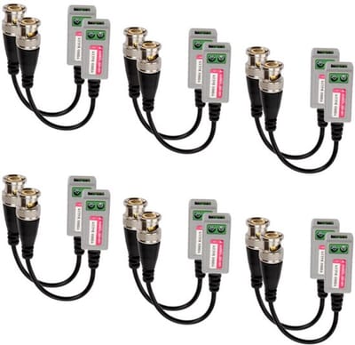 6 PAAR (12 stuks) Passieve Mini CCTV BNC Video Balun Transceiver Kabel voor BNC Mannelijke Kabel Via CAT5/5E/6 Twisted Paar Zender CCTV Bewakingscamera Systeem