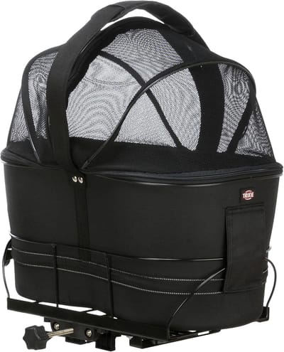 Fietsmand voor brede bagagedrager 29 × 42 × 48 cm - Zwart