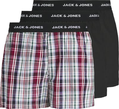 Jack & Jones Heren Plus Size Wijde Boxershorts JACCHRISTIAN 3-Pack - Maat 4XL