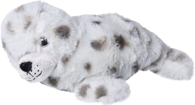 Nature Planet Pluche zeehond knuffel - grijs - 24 cm - Speelgoed knuffeldieren zeehonden