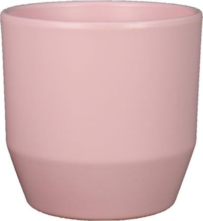 Bela Arte Plantenpot/bloempot Joly - keramiek - lichtroze - 12 x 11 cm