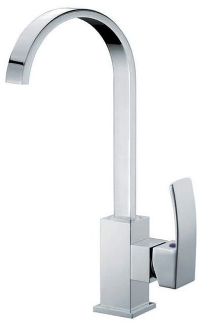 Hudor Keukenkraan Chroom Messing Enipée Collectie - Spoelmengkraan Draaibare Uitloop - Hoge kwaliteit Gerecycled Messing - 30% Waterbesparing