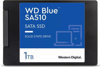 Western Digital Blue™ SA510 1 TB SSD harde schijf (2.5 inch) SATA 6 Gb/s Retail WDS100T3B0A