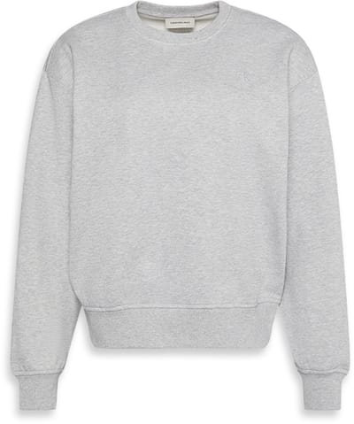 Calvin Klein Trui Ls Archive Logo Fren Lv047b236g P77 History Grey Heather Dames Maat - XXS