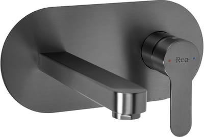 Rea - Arcos - Inbouw Wastafelkraan - Titanium - 18X20X10Cm