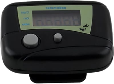 Digitale Stappenteller - Activiteitenmeter Loopmonitor - Fitness Wandelen - Lichtgewicht Ontwerp - 5.5 x 4.5 x 2.5 cm - Zwart